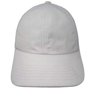 Calia Baseball Cap White OS Hat Fitted Laser Cut Perforated Performance Sport